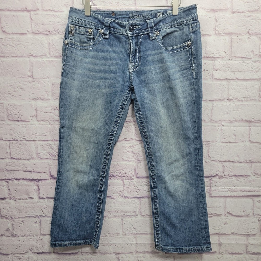 Miss Me Light Blue Capri Women's Jeans